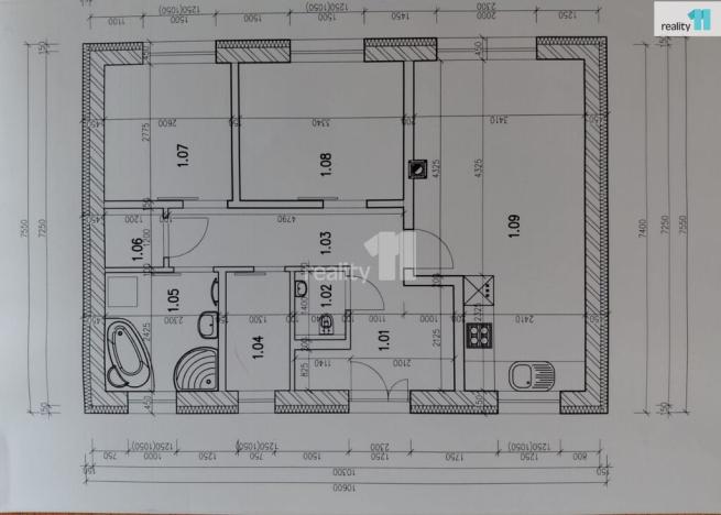 Prodej rodinného domu, Kyšice, Poštovská, 80 m2