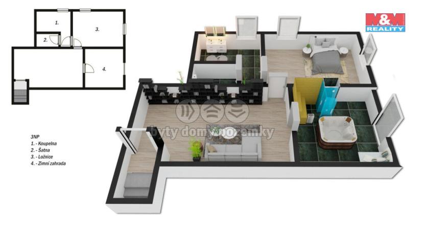 Prodej rodinného domu, Kamýk nad Vltavou, 350 m2