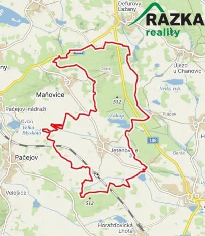 Prodej pole, Velký Bor - Jetenovice