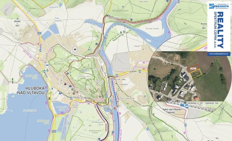 Prodej pozemku pro bydlení, Hluboká nad Vltavou, Sukova, 1103 m2