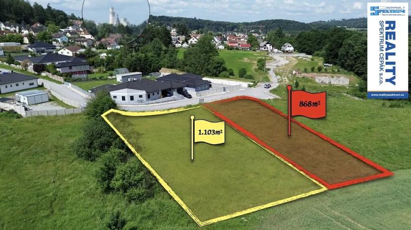 Prodej pozemku pro bydlení, Hluboká nad Vltavou, Sukova, 868 m2