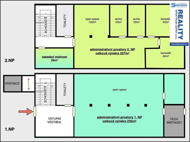 Pronájem kanceláře, Lišov, Hůrecká, 235 m2