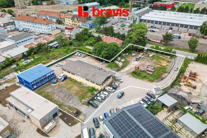 Pronájem komerčního pozemku, Brno - Horní Heršpice, Pražákova, 478 m2