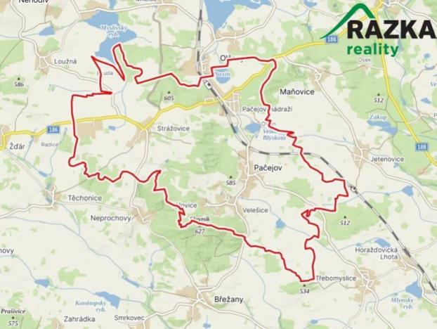 Prodej pole, Pačejov, 11218 m2