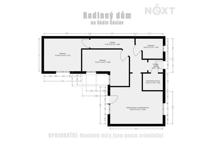 Prodej rodinného domu, Čáslav, Na Skále, 63 m2