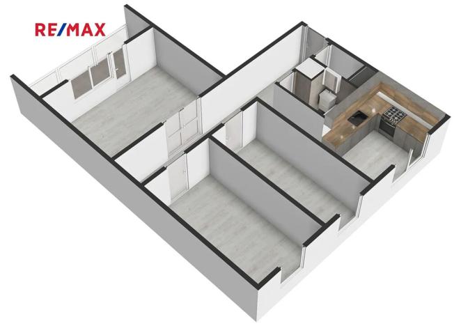 Prodej bytu 3+1, Bělá nad Radbuzou, Za pivovarem, 63 m2