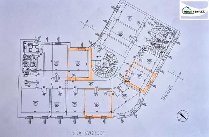 Pronájem kanceláře, Cheb, Májová, 19 m2
