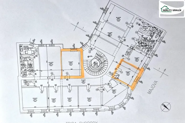 Pronájem kanceláře, Cheb, Májová, 19 m2