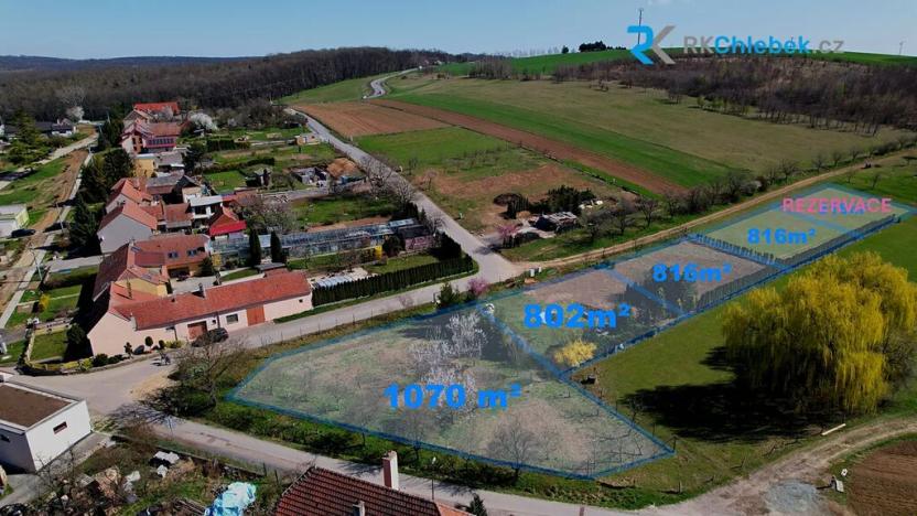 Prodej pozemku pro bydlení, Bohdalice-Pavlovice, 802 m2