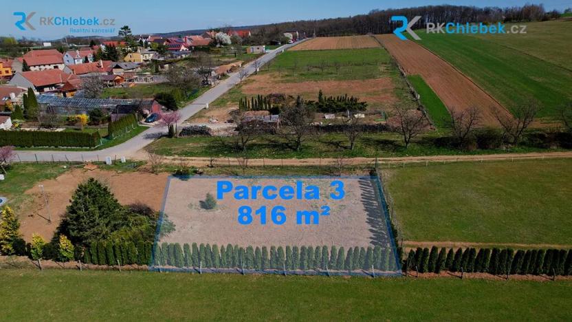 Prodej pozemku pro bydlení, Bohdalice-Pavlovice, 816 m2