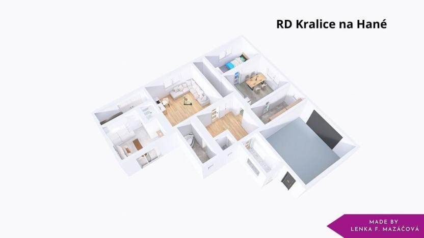 Prodej rodinného domu, Kralice na Hané, U mlýna, 100 m2