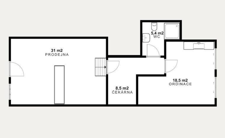 Pronájem obchodního prostoru, Česká Lípa, Moskevská, 63 m2
