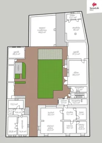 Prodej rodinného domu, Moravany - Turov, 550 m2