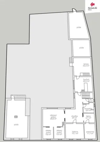 Prodej rodinného domu, Moravany - Turov, 550 m2