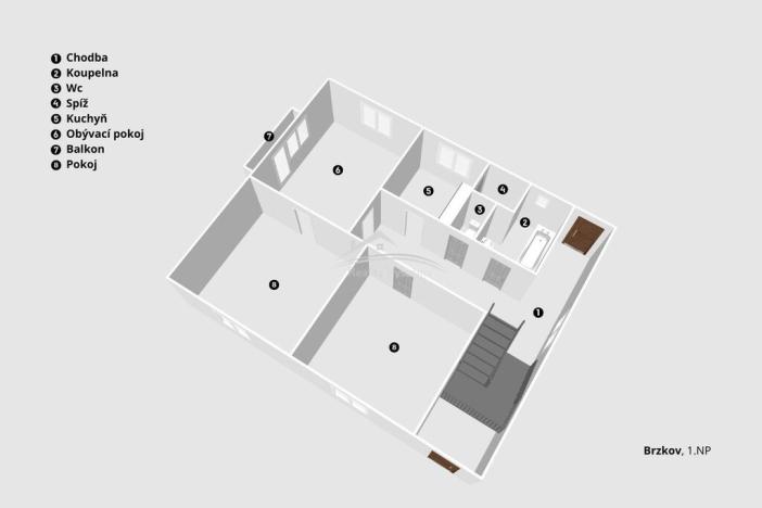 Prodej rodinného domu, Brzkov, 100 m2