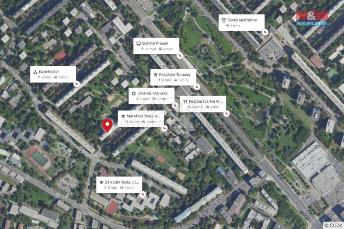 Prodej bytu 3+kk, Praha - Prosek, Veltruská, 54 m2