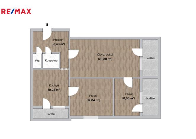 Prodej bytu 3+1, Olomouc - Povel, Janského, 64 m2