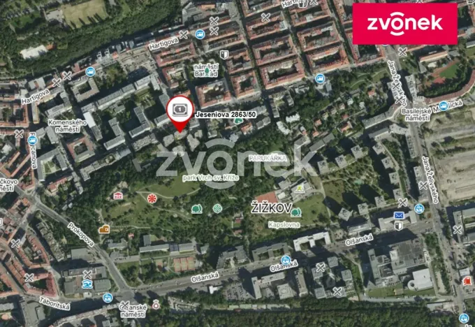 Prodej garáže, Praha - Žižkov, Jeseniova, 12 m2