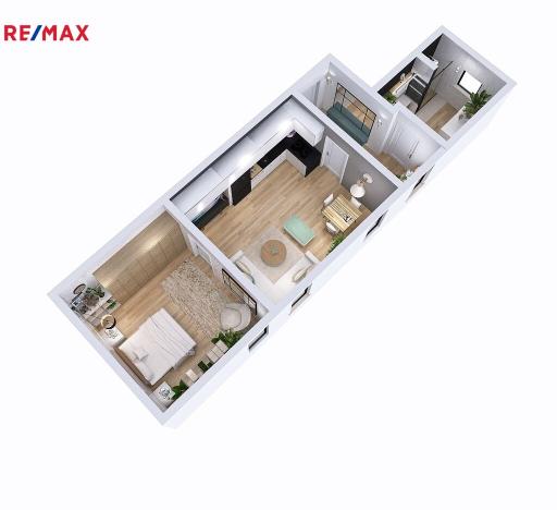 Pronájem bytu 2+kk, Letohrad, Václavské náměstí, 60 m2