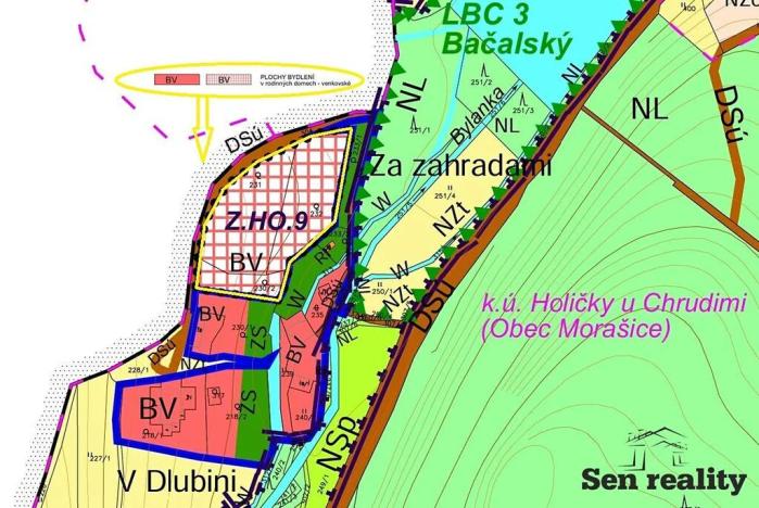 Prodej pozemku pro bydlení, Morašice, 3579 m2