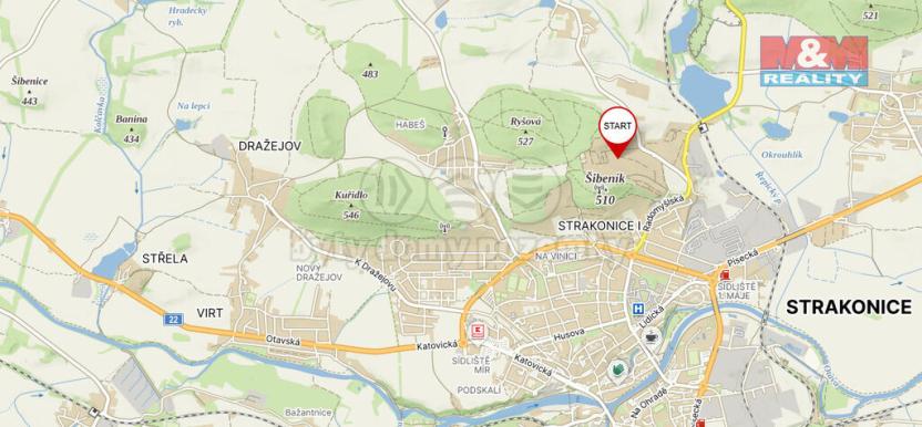 Prodej zahrady, Strakonice, 540 m2