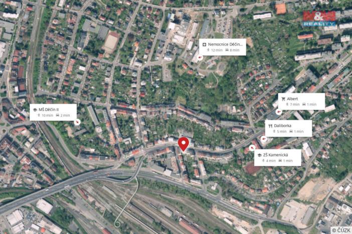 Prodej bytu 2+1, Děčín - Děčín II-Nové Město, Kamenická, 68 m2