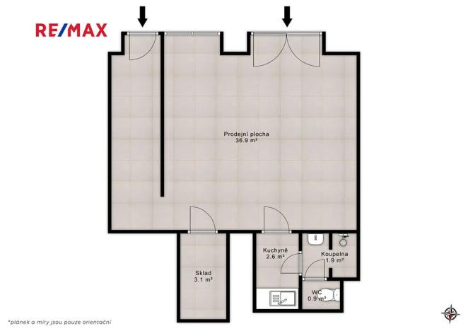 Prodej obchodního prostoru, Praha - Vysočany, Novovysočanská, 45 m2