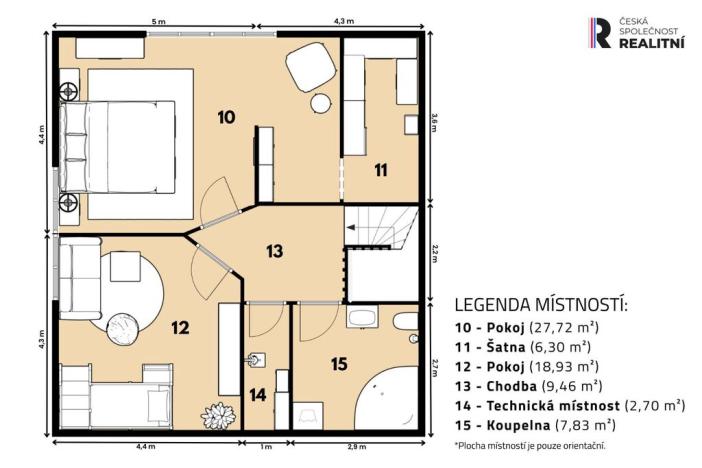 Prodej rodinného domu, Úhonice, Na Trnku, 174 m2