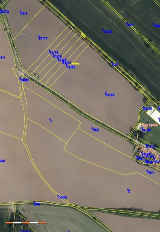 Prodej podílu pole, Neděliště, 722 m2