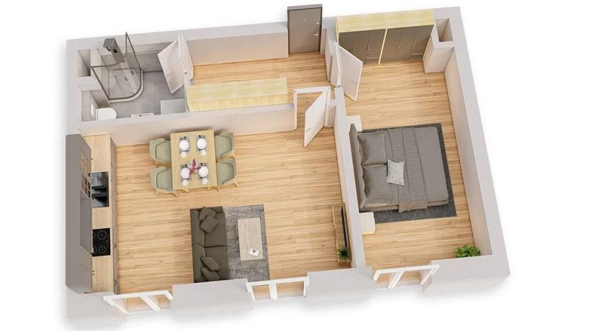 Prodej bytu 2+kk, Tuchoměřice, V Kněžívce, 48 m2