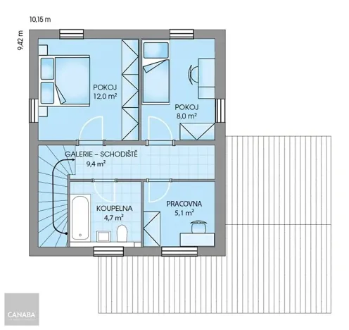 Prodej rodinného domu, Nymburk, 96 m2