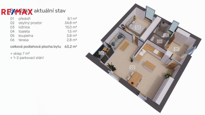 Prodej bytu 2+kk, Chotěboř, Houbova, 63 m2