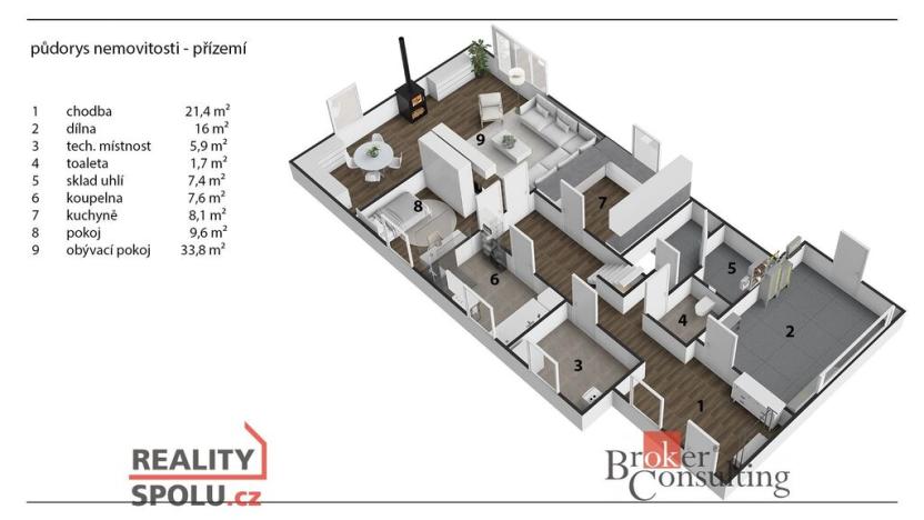 Prodej rodinného domu, Rumburk - Rumburk 2-Horní Jindřichov, Zadní, 180 m2