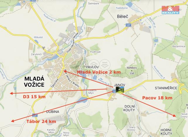 Prodej chalupy, Mladá Vožice - Janov, 143 m2