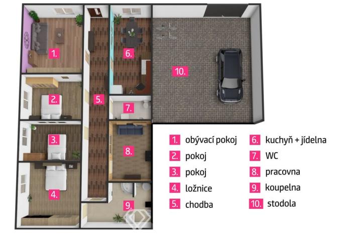 Prodej rodinného domu, Hevlín, 118 m2