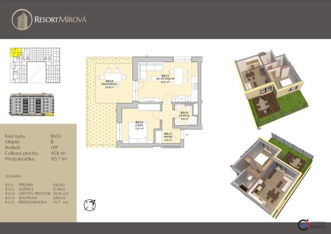 Prodej bytu 2+kk, Rychnov nad Kněžnou, Mírová, 76 m2