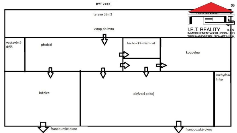 Prodej bytu 2+kk, Praha - Lochkov, Cementářská, 45 m2