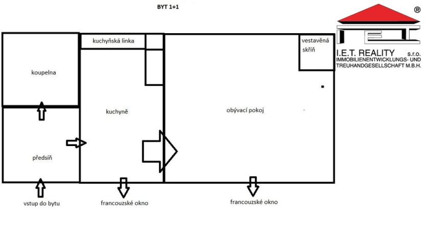 Prodej bytu 2+kk, Praha - Lochkov, Cementářská, 45 m2