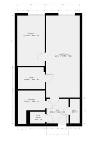 Pronájem bytu 2+kk, Praha - Kyje, Za černým mostem, 58 m2