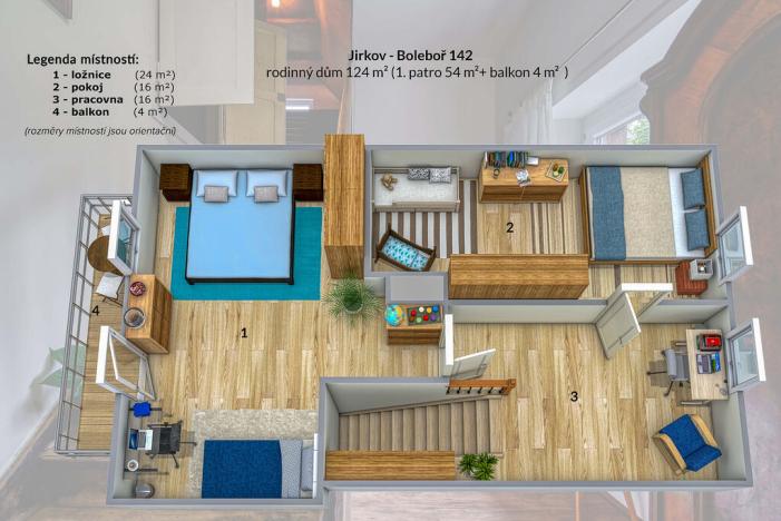 Prodej rodinného domu, Boleboř, 124 m2