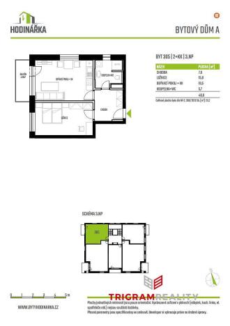 Prodej bytu 2+kk, Přelouč, Edvarda Beneše, 49 m2