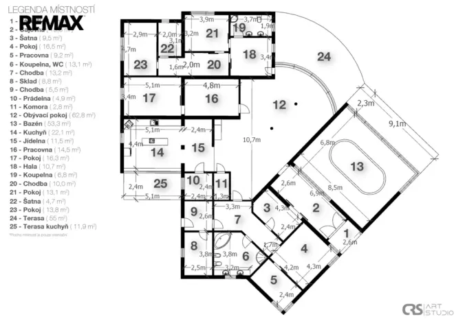 Prodej rodinného domu, Kostelec nad Labem - Jiřice, K Paterům, 290 m2