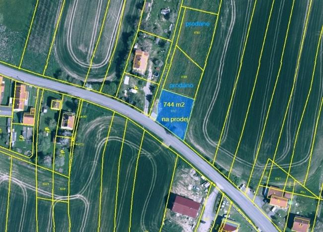 Prodej pozemku, Srby, 823 m2