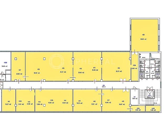 Pronájem kanceláře, Brno - Žabovřesky, Veveří, 470 m2