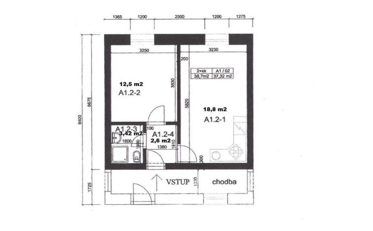 Prodej bytu 2+kk, Kvilda, 39 m2