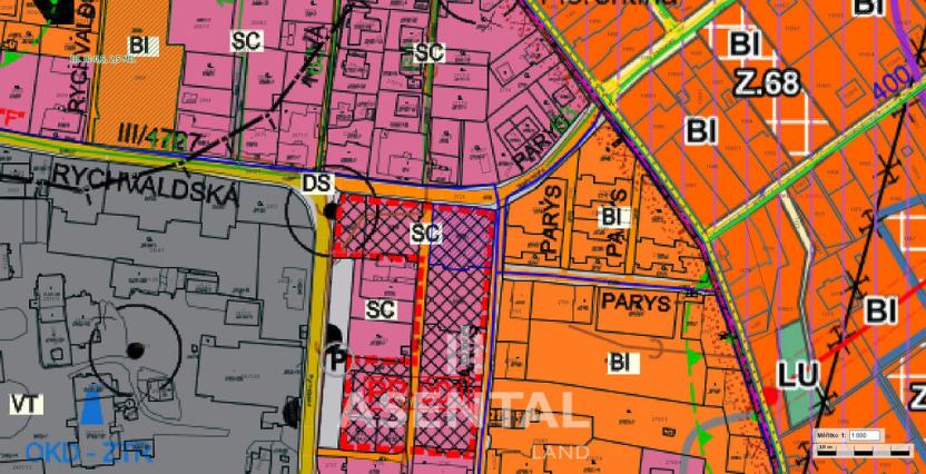 Prodej komerčního pozemku, Petřvald, Rychvaldská, 1164 m2