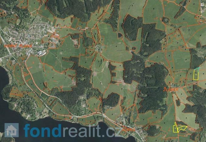 Prodej pozemku, Horní Planá - Žlábek, 36505 m2