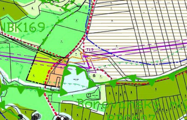 Prodej pozemku, Borovany, 1647 m2