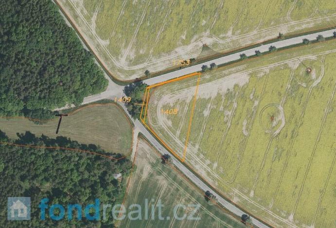 Prodej pozemku, Dříteň - Chvalešovice, 17515 m2