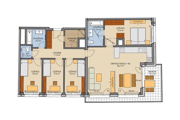 Prodej bytu 5+kk, Praha, Chilská, 116 m2